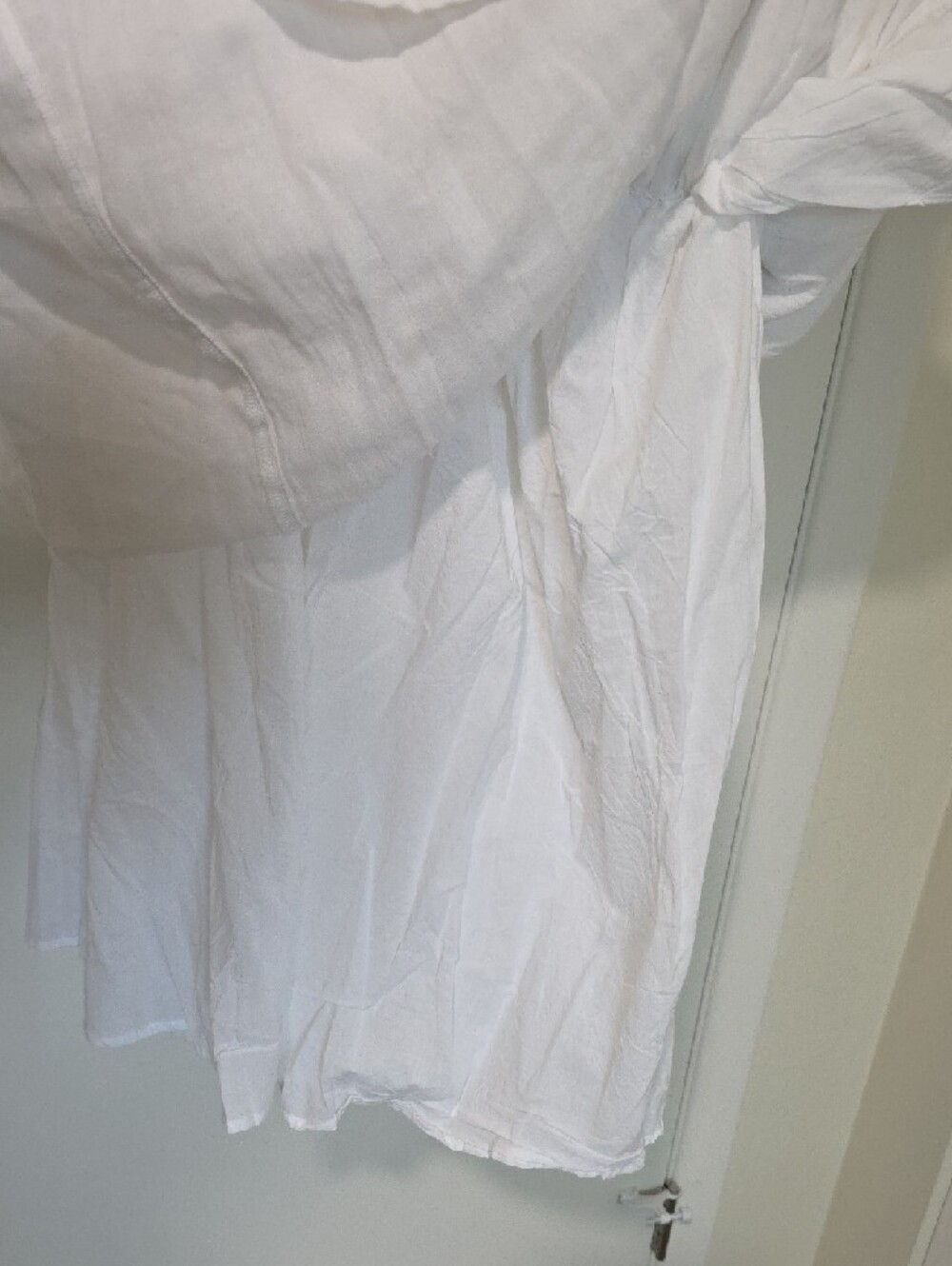Lane Bryant White Midi Dress with Purple Embroidery - Picture 5 of 7